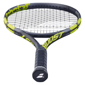Babolat Boost Aero 2026 Strung Tennis Racket - Grey/Yellow Tennis Rackets Babolat