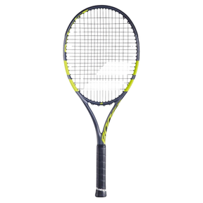 Babolat Boost Aero 2026 Strung Tennis Racket - Grey/Yellow Grey Yellow Tennis Rackets Babolat