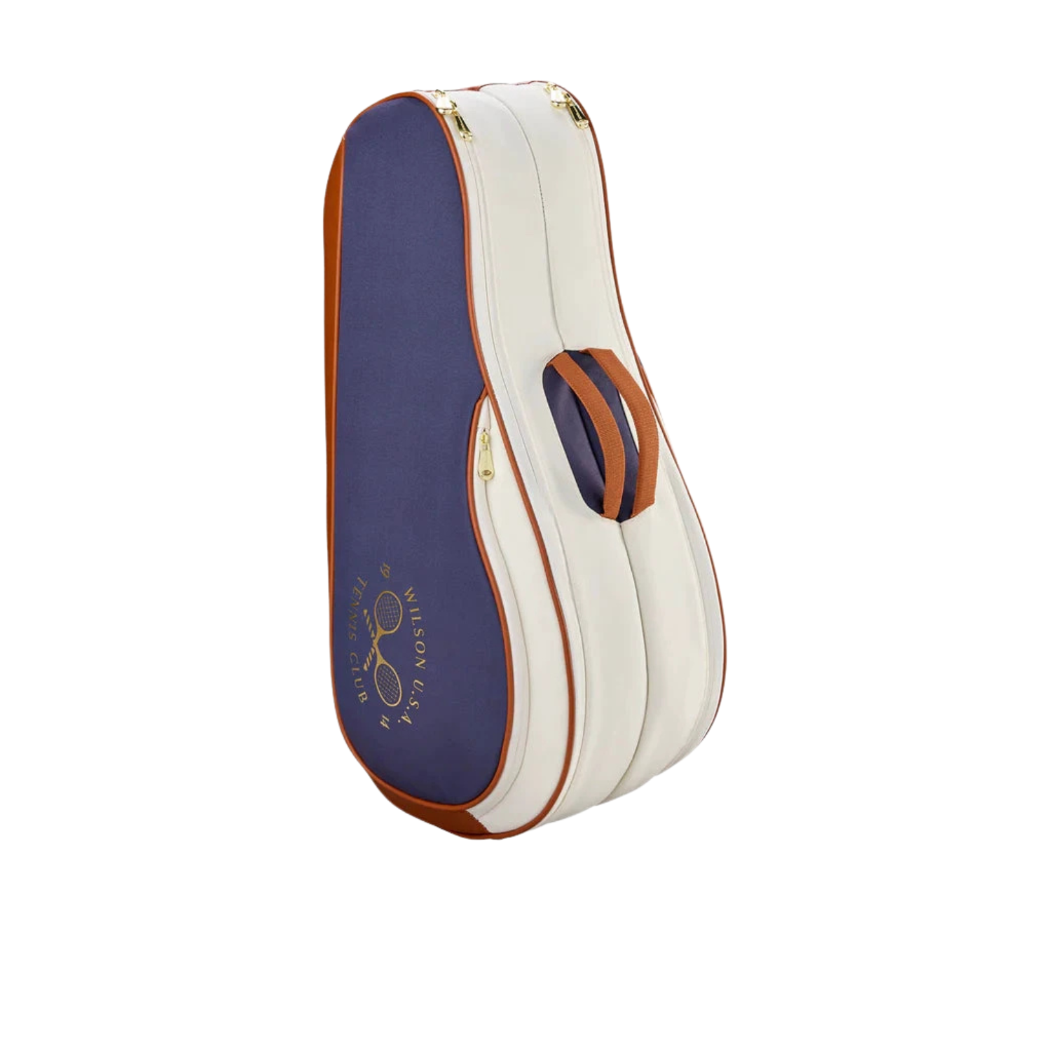 Wilson Heritage V2 6 Racket Bag - Cream/Navy Luggage Wilson