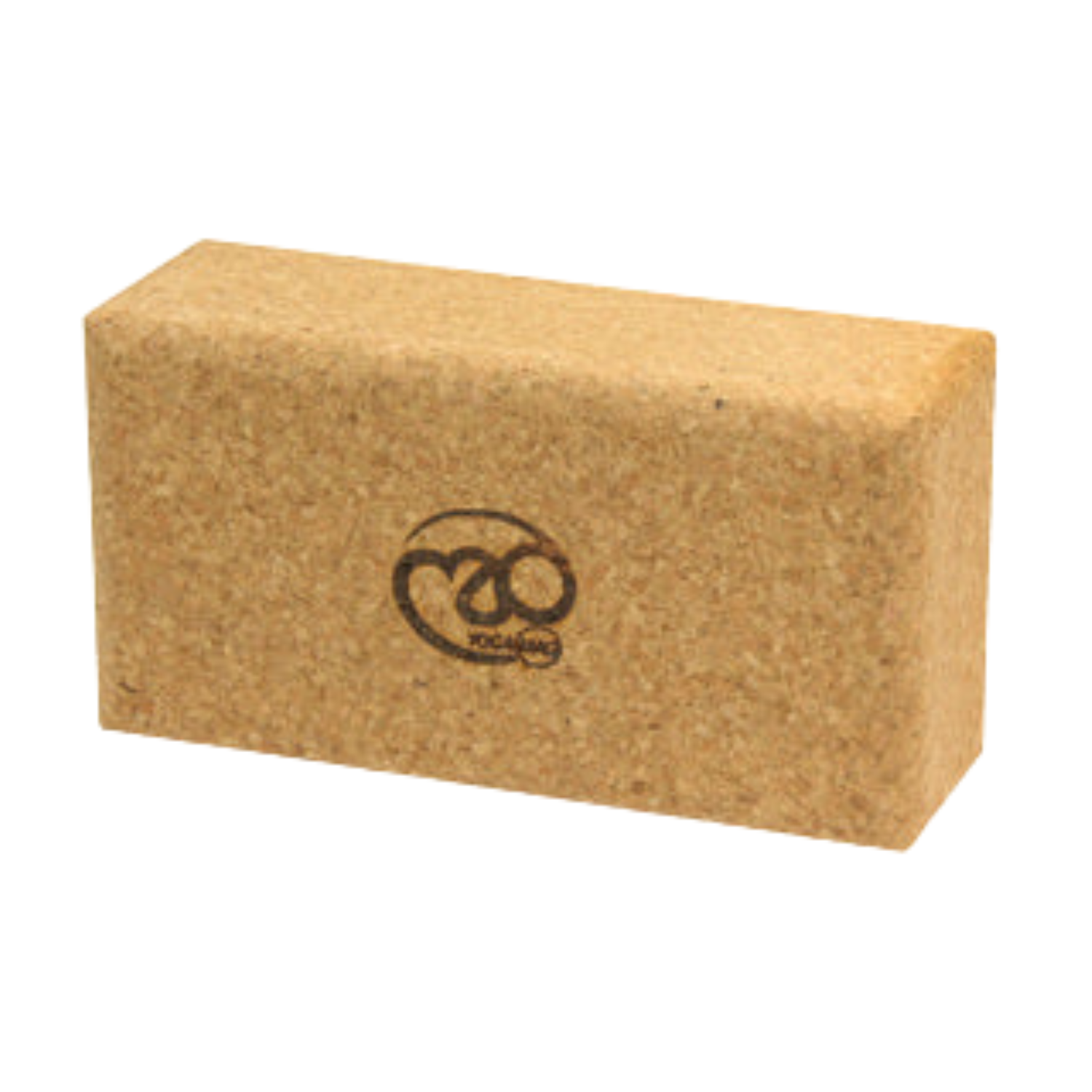 Yoga-Mad Cork Yoga Brick Cork Brown One Size Exercise & Fitness Fitness Mad