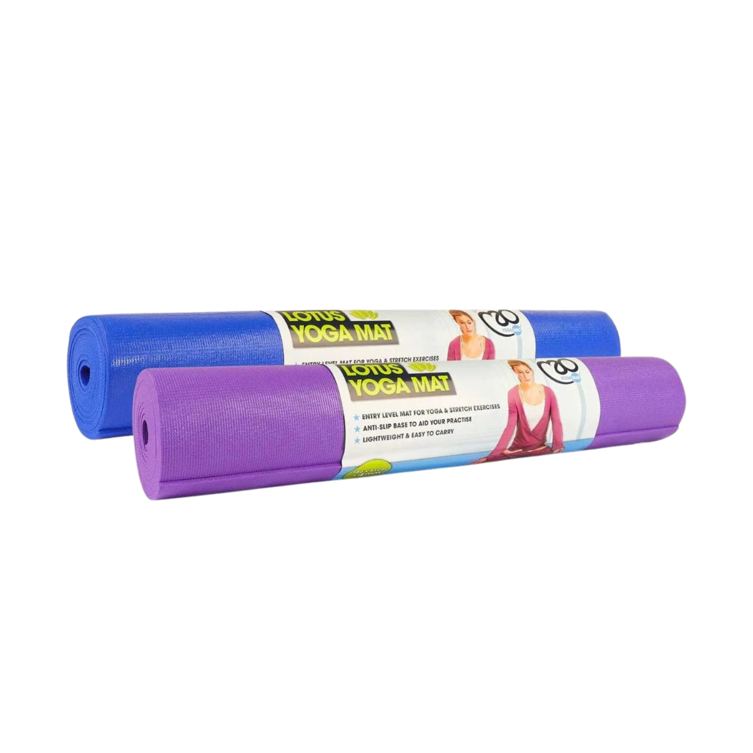 Fitness Mad FM Lotus Yoga Mat 4mm - Purple/Blue Fitness Mad
