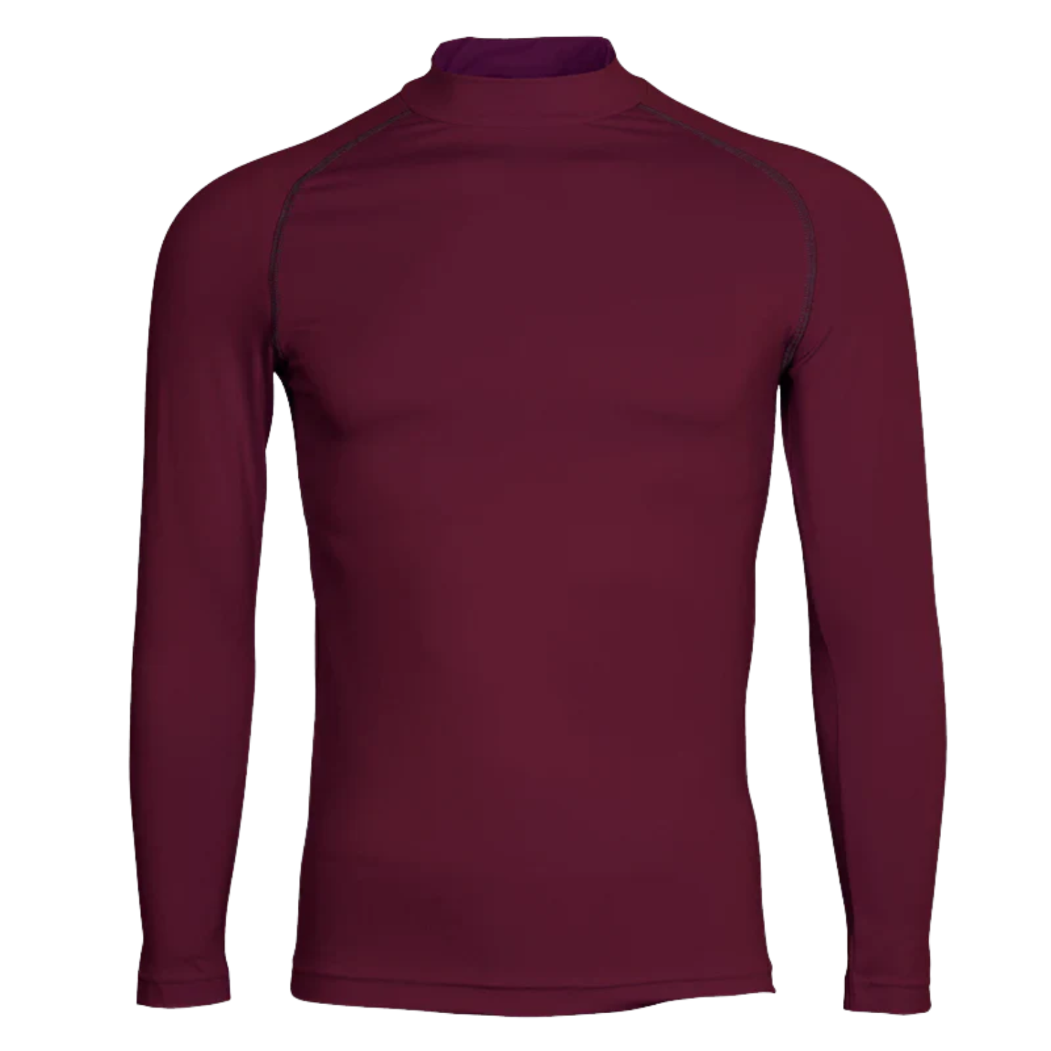 RHINO Long Sleeve Baselayer Maroon Baselayer Rhino