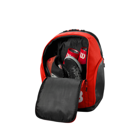 Wilson Tour Padel Backpack 2026 - Red/Black Luggage Wilson