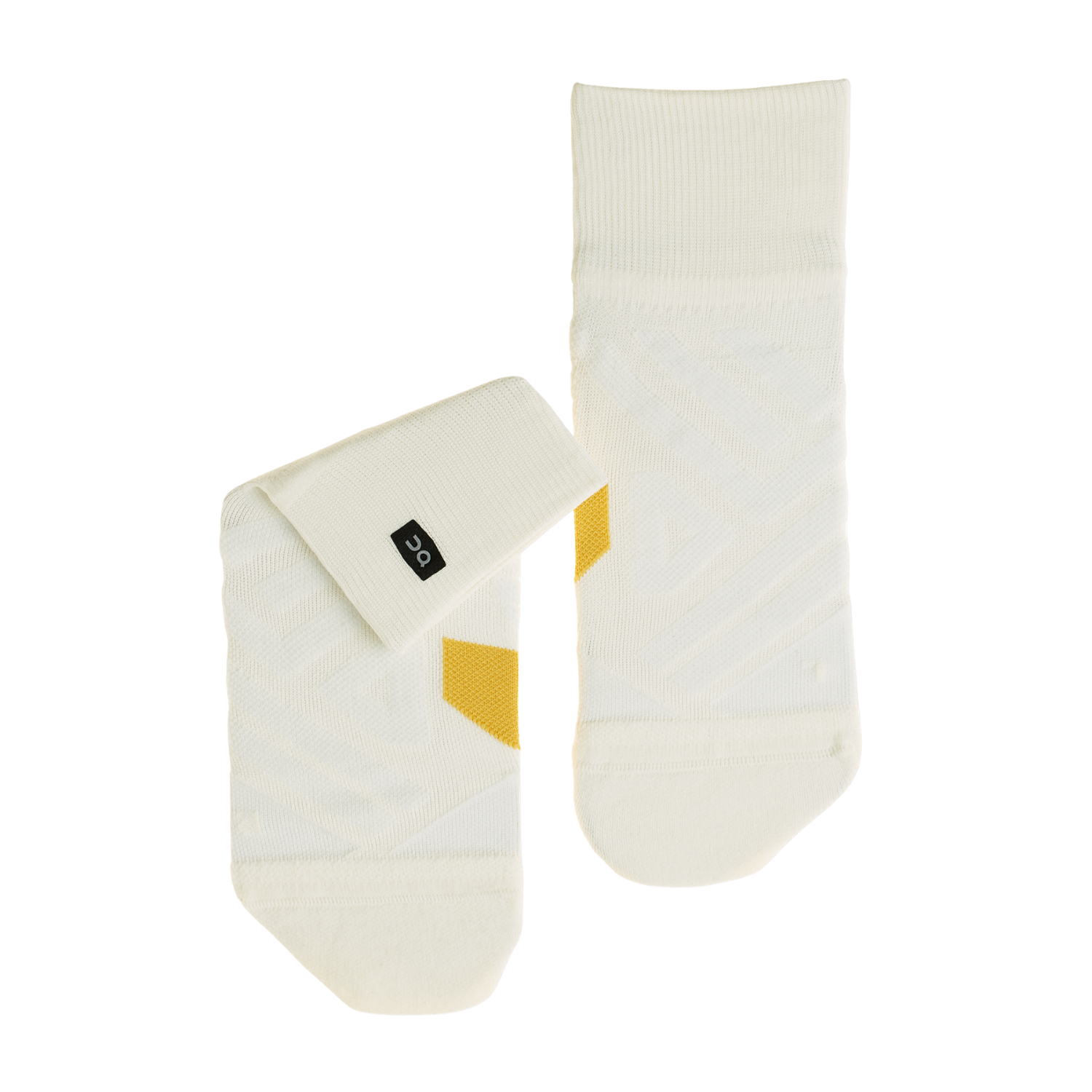 On Running Mid Sock Women - White/Ice Clothing On Running