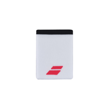 Babolat Logo Jumbo Wristband Unisex (Single) - White/Red White Strike Red 10.5 cm Accessories Babolat