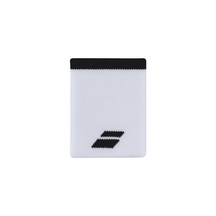 Babolat Logo Jumbo Wristband Unisex (Single) - White/Black White Black 10.5 cm Accessories Babolat