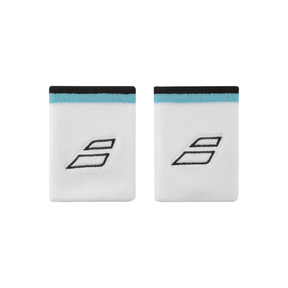 Babolat Terry Jumbo Wristband (Unisex) - White/Estate Blue White Estate Blue 10.5 cm Accessories Babolat
