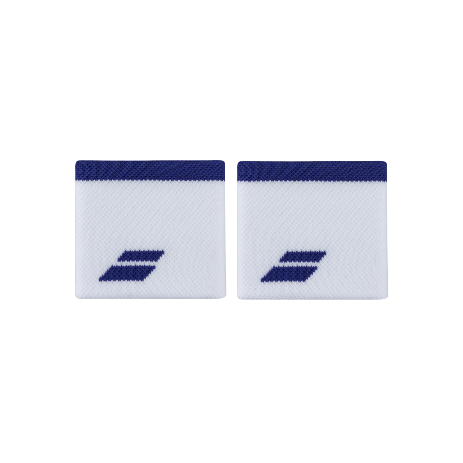 Babolat Logo Wristband Unisex (Twin Pack) - White/Drive Blue Accessories Babolat