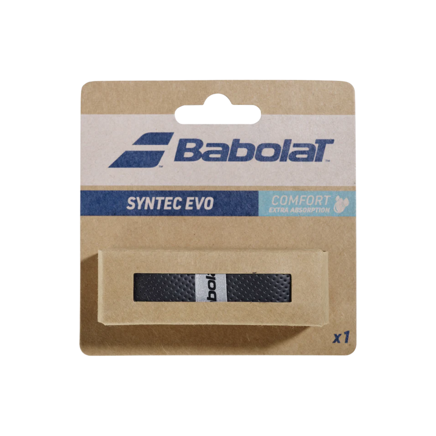 Babolat Syntec Evo Replacement Grip (Single) - Black by Babolat