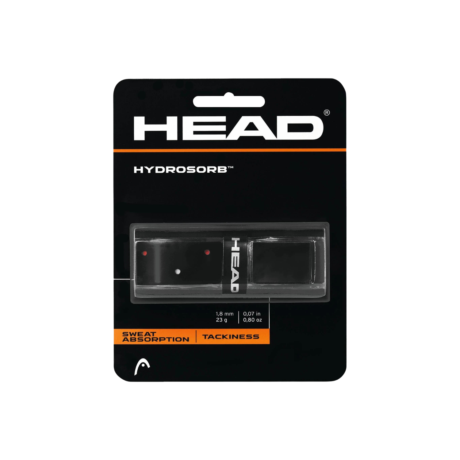 Head HydroSorb Grip 285014 Black Red Clearance Head