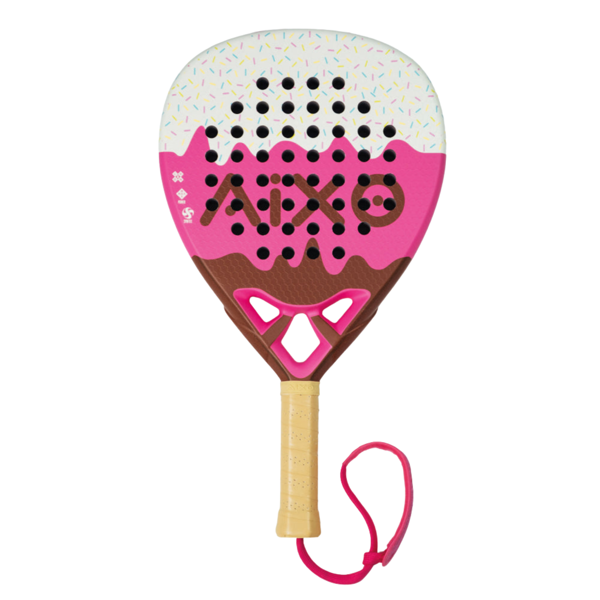 Aixo Sundae Padel Racket - 3K Carbon RL-BO5 Pink One Size Padel Aixo
