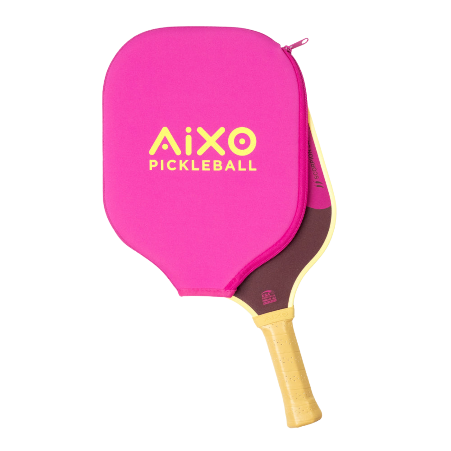 Aixo P11A Scorpion Series Lazy Sundae 3K Raw Carbon Pickleball Paddle Pickleball Paddle Aixo