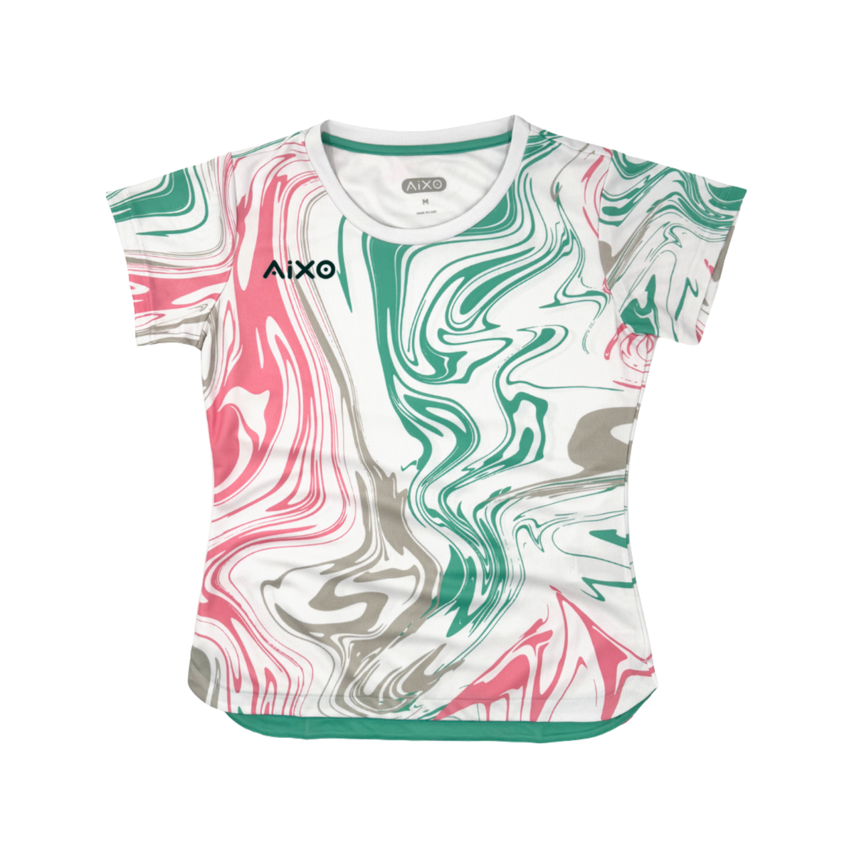 Aixo Chrome 3 Womens T-Shirt - White T Shirt Aixo