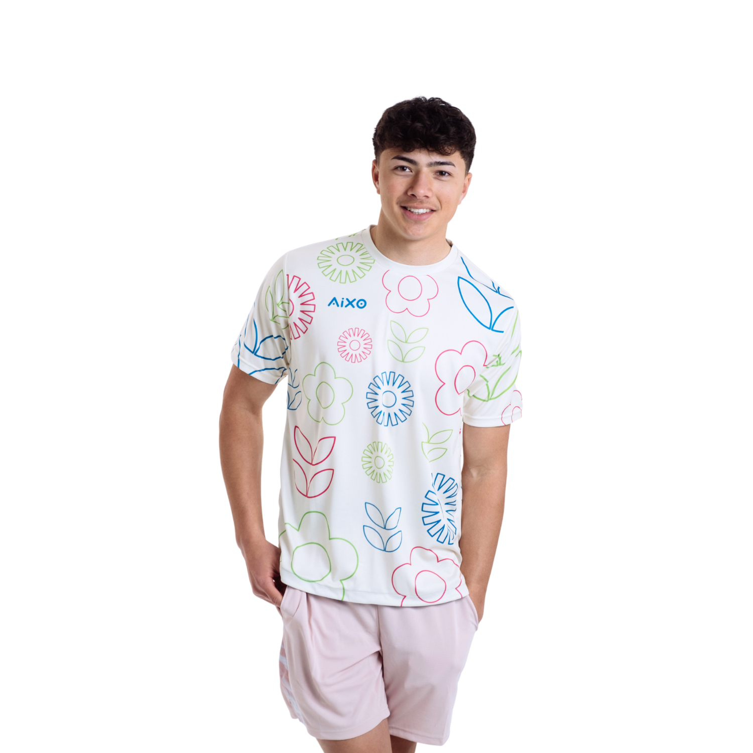 Aixo Spring Mens T Shirt Navy T Shirt Aixo