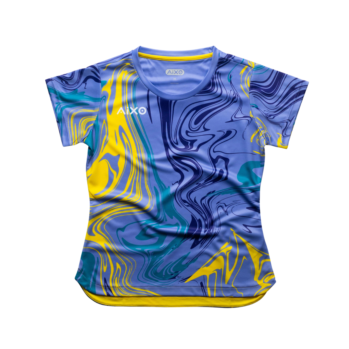Aixo Chrome Womens T Shirt Graphite LILAC T Shirt Aixo