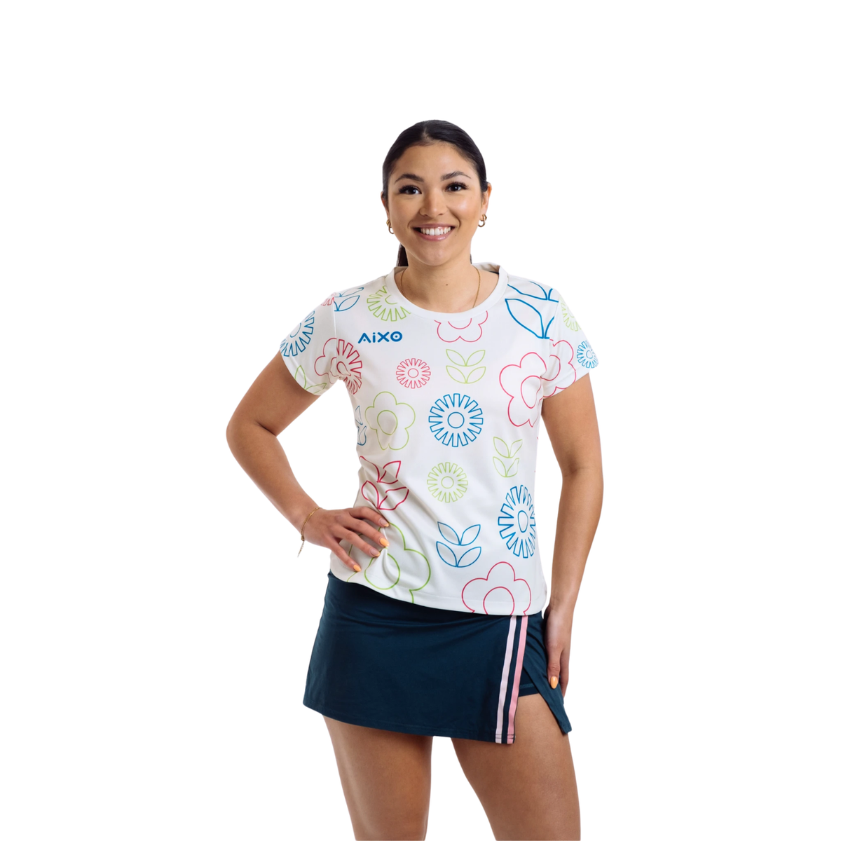 Aixo Spring Womens T Shirt Ivory T Shirt Aixo