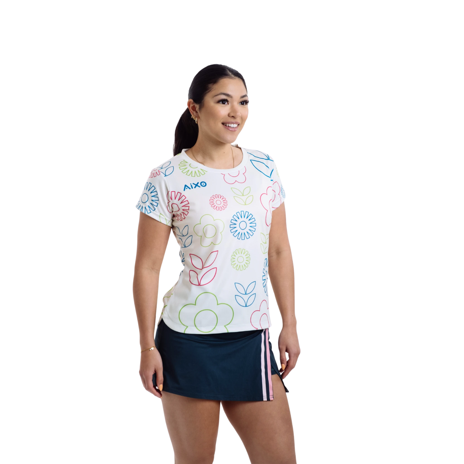 Aixo Spring T Shirt Women Navy T Shirt Aixo