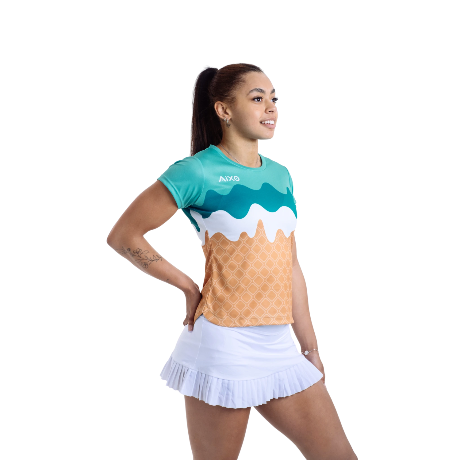 Aixo Sundae Womens T Shirt Mint Delight T Shirt Aixo