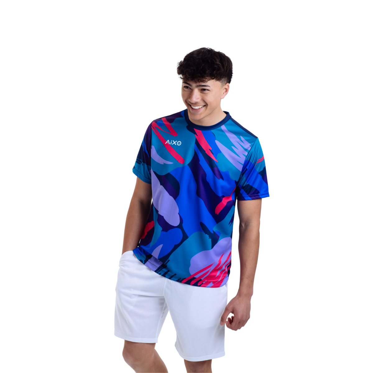 Aixo Abstract T-Shirt Mens (Multicolour Dark) T Shirt Aixo