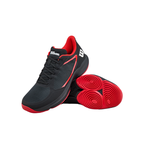 Wilson Hurakn Lite Padel Shoe Men - Black/Red Padel Shoes Wilson