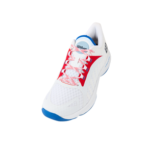 Wilson Hurakn Pro Padel Shoes Men - White/Red Padel Shoes Wilson