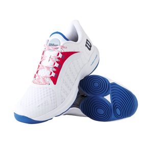 Wilson Hurakn Pro Padel Shoes Men - White/Red Padel Shoes Wilson