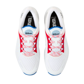 Wilson Hurakn Pro Padel Shoes Men - White/Red Padel Shoes Wilson