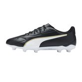 Puma King 20 Play FG/AG Football Boots Unisex - Black/White/Gold Black White Gold Football Boots Puma