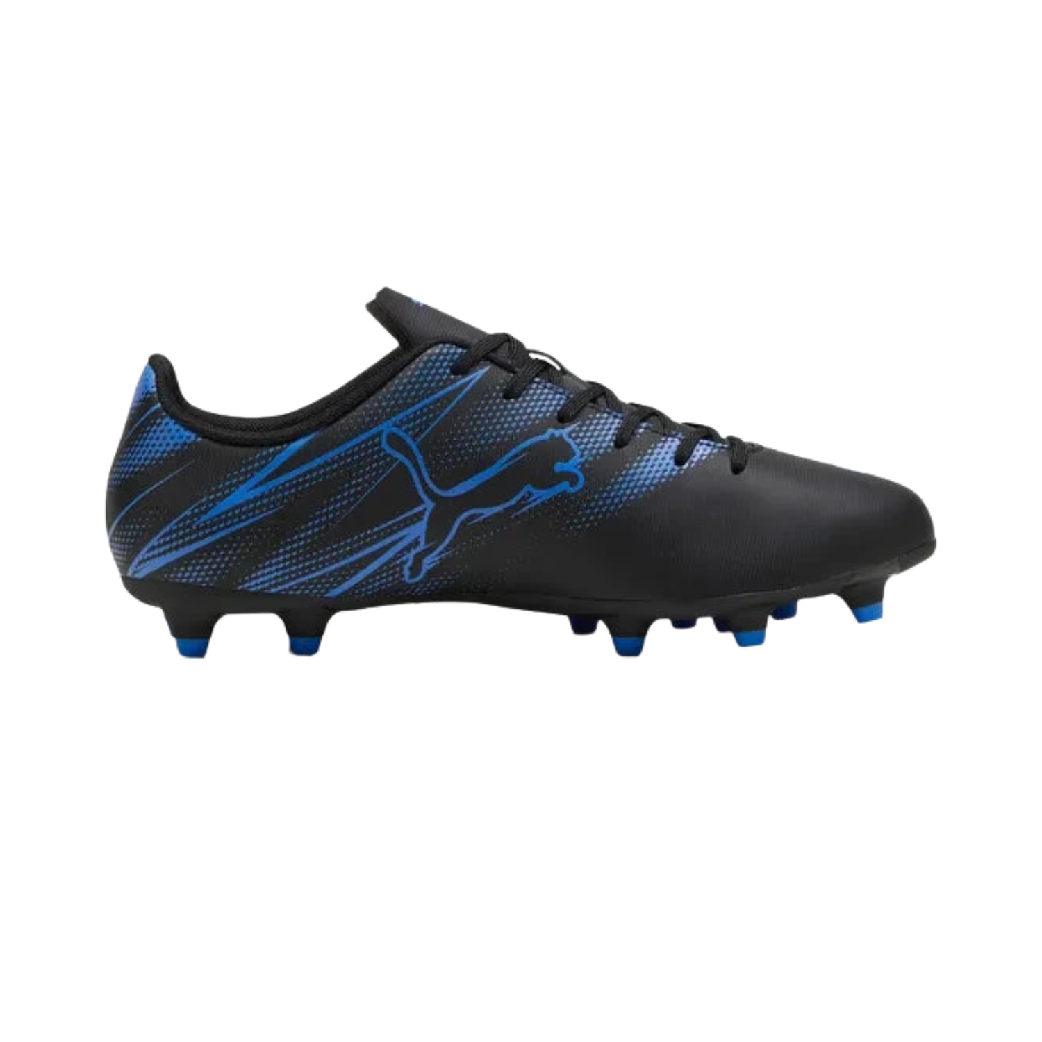 Puma Attacanto FG/AG Football Boots Junior - Puma Black/Silver/Blue Football Boots Puma