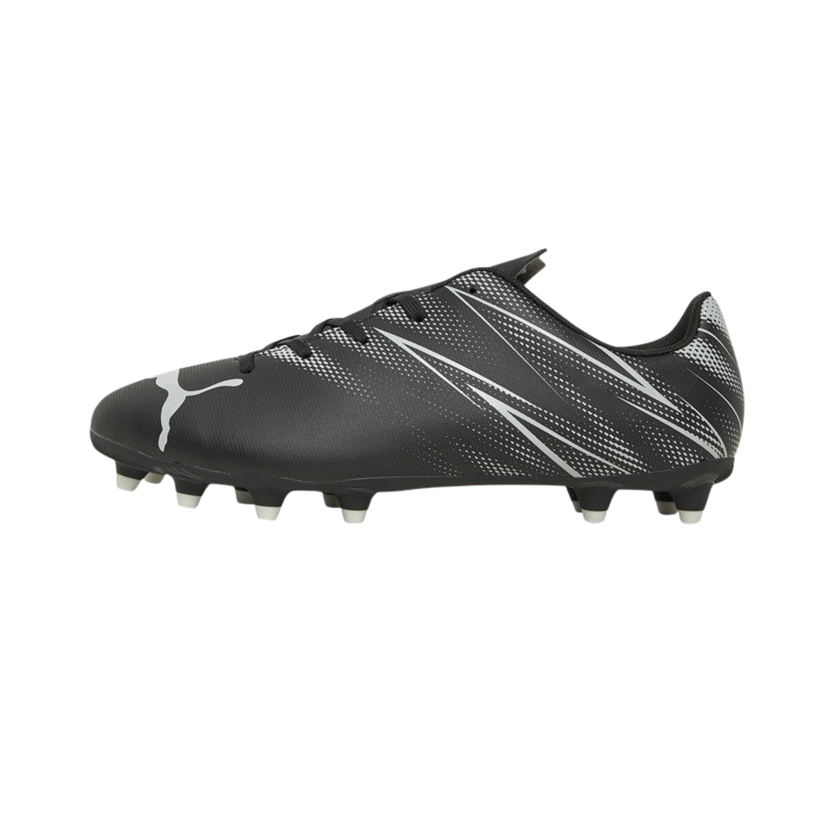 Puma Attacanto FG/AG Football Boots Junior - Puma Black/Silver/Blue Puma Black Silver Mist Football Boots Puma