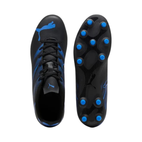 Puma Attacanto FG/AG Football Boots Junior - Puma Black/Silver/Blue Football Boots Puma
