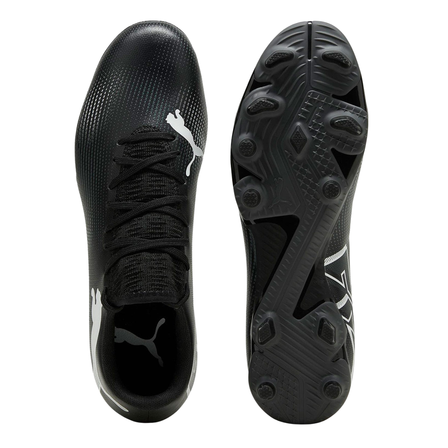 Puma Future 7 Play FG/AG Football Boots Unisex - Puma Black/White Football Boots Puma
