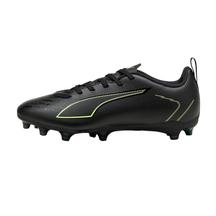 Puma Ultra 6 Play FG/AG Football Boots Junior - Puma Black/Green Puma Black Fizzy Light Green Terrain Football Boots Puma