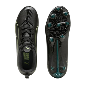 Puma Ultra 6 Play FG/AG Football Boots Junior - Puma Black/Green Football Boots Puma