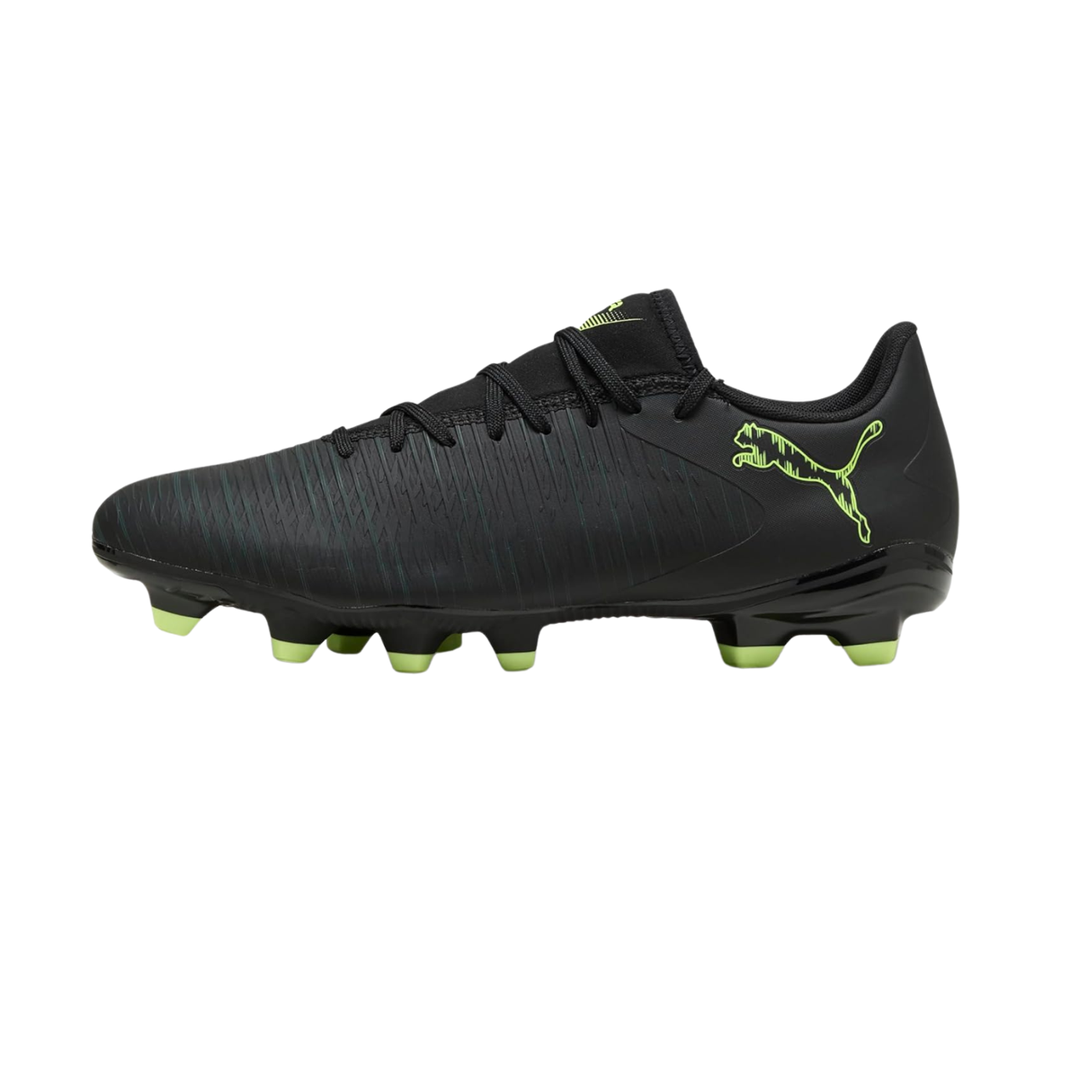 Puma Future 8 Play FG/AG Soccer Shoe Men - Puma Black/Green Terrain Puma Black Fizzy Light Green Terrain Football Boots Puma