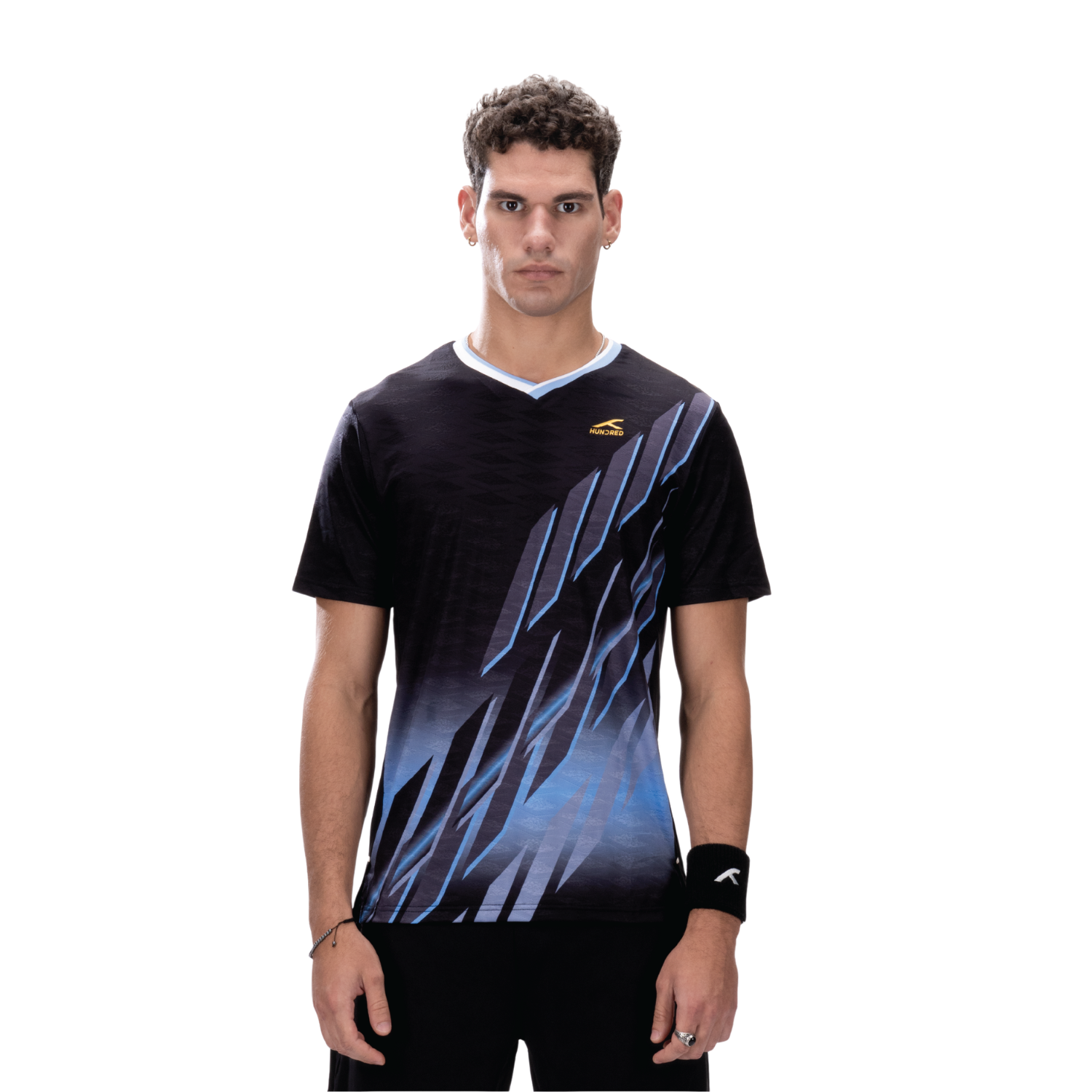 Hundred RN T-Shirt Men HBTS-5M014-1 Black Clothing Hundred