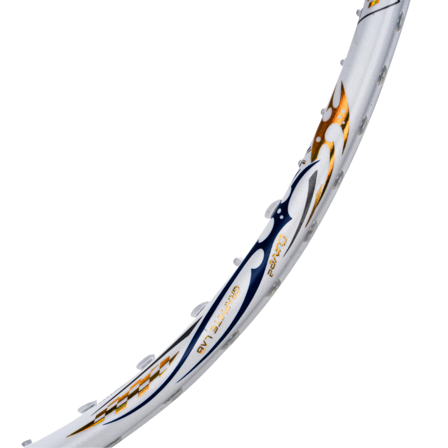 Hundred Z-Tronic 100 Badminton Racket - White/Gold Badminton Rackets Hundred
