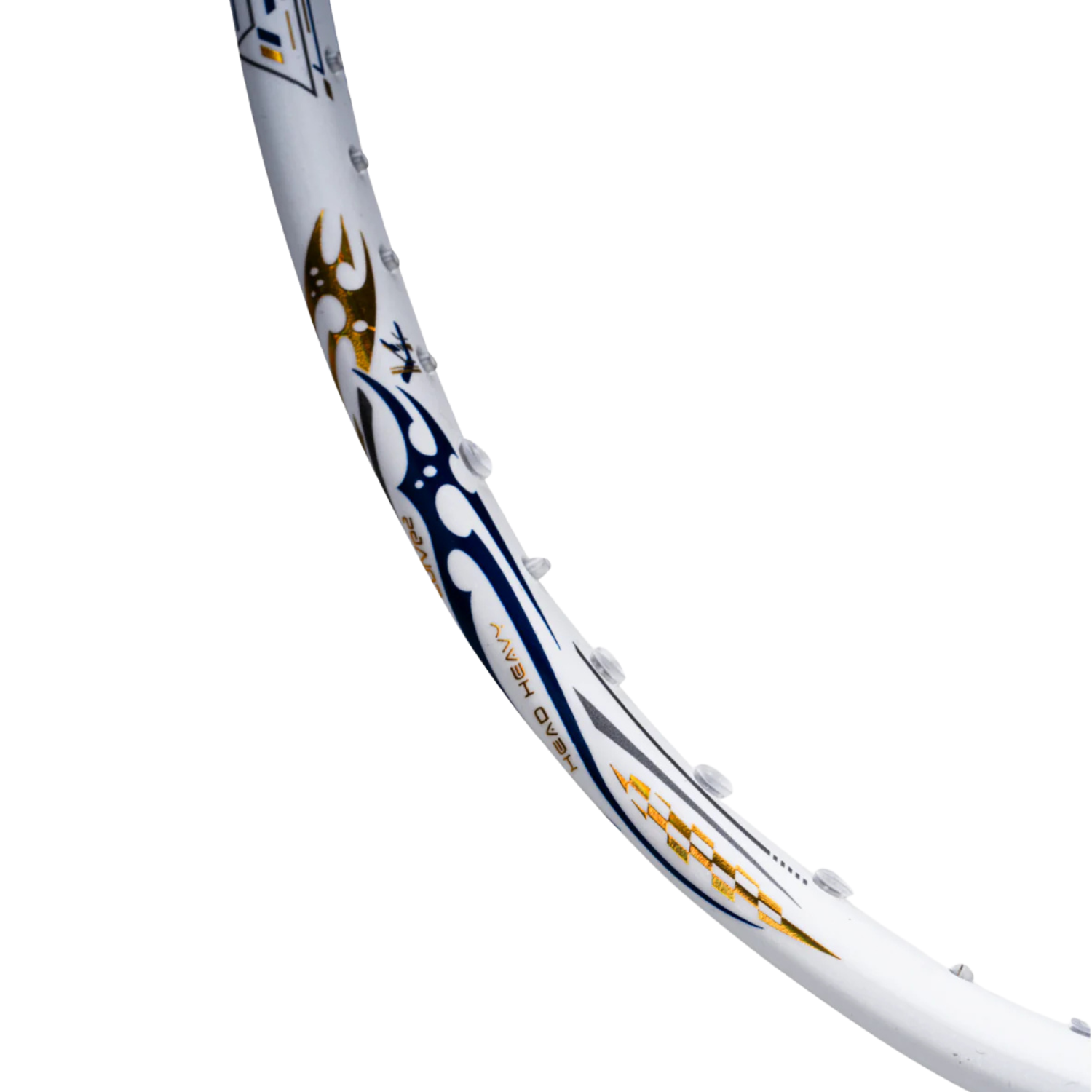 Hundred Z-Tronic 100 Badminton Racket - White/Gold Badminton Rackets Hundred