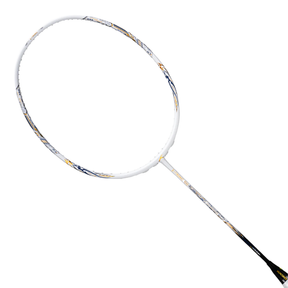 Hundred Z-Tronic 100 Badminton Racket - White/Gold Badminton Rackets Hundred
