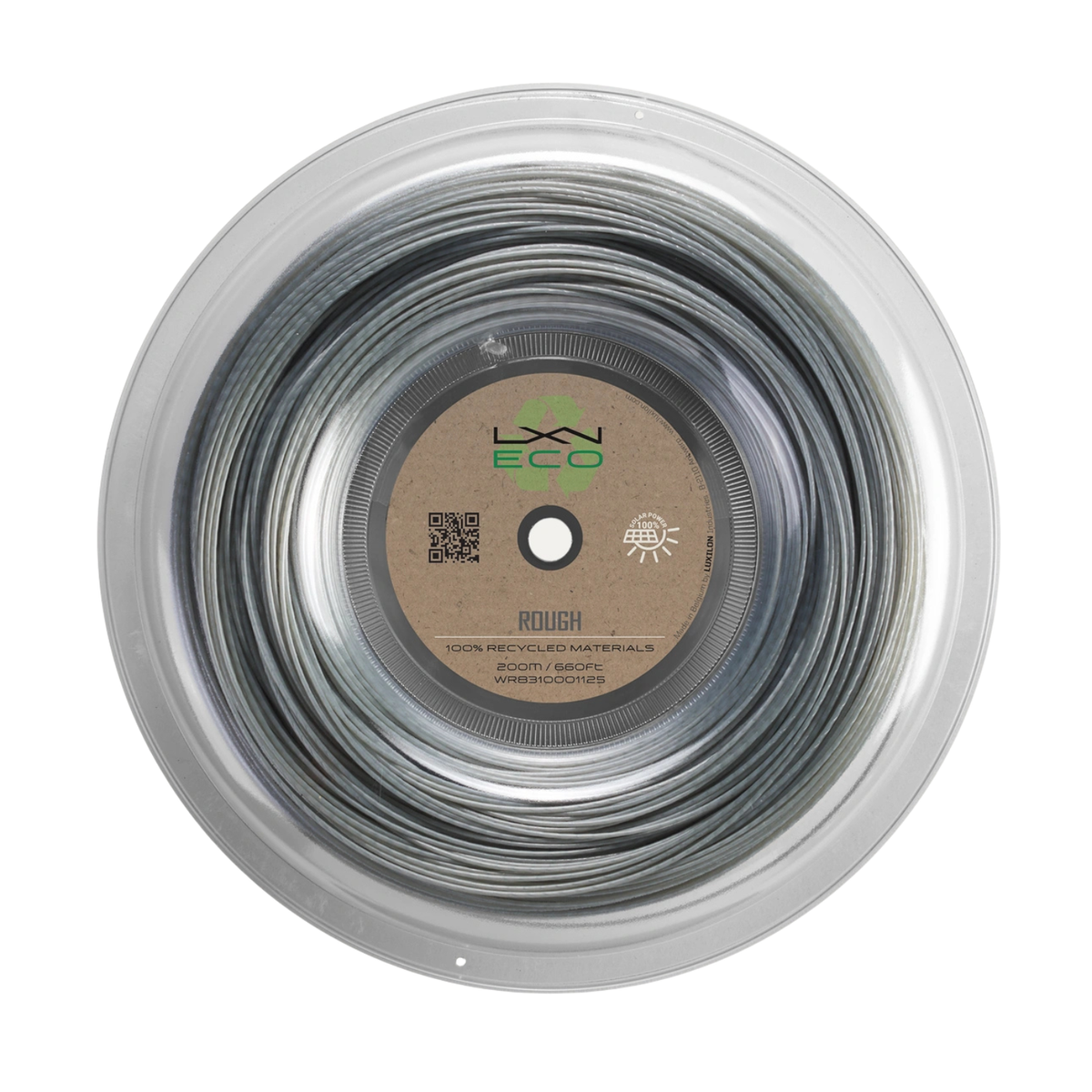 Luxilon Eco Rough 125 Tennis String Reel - Grey Grey 1.25mm 200m String (Reel) Wilson