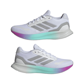 Adidas Runfalcon 5 Running Shoe Women - White/Silver/Black Running Shoes Adidas