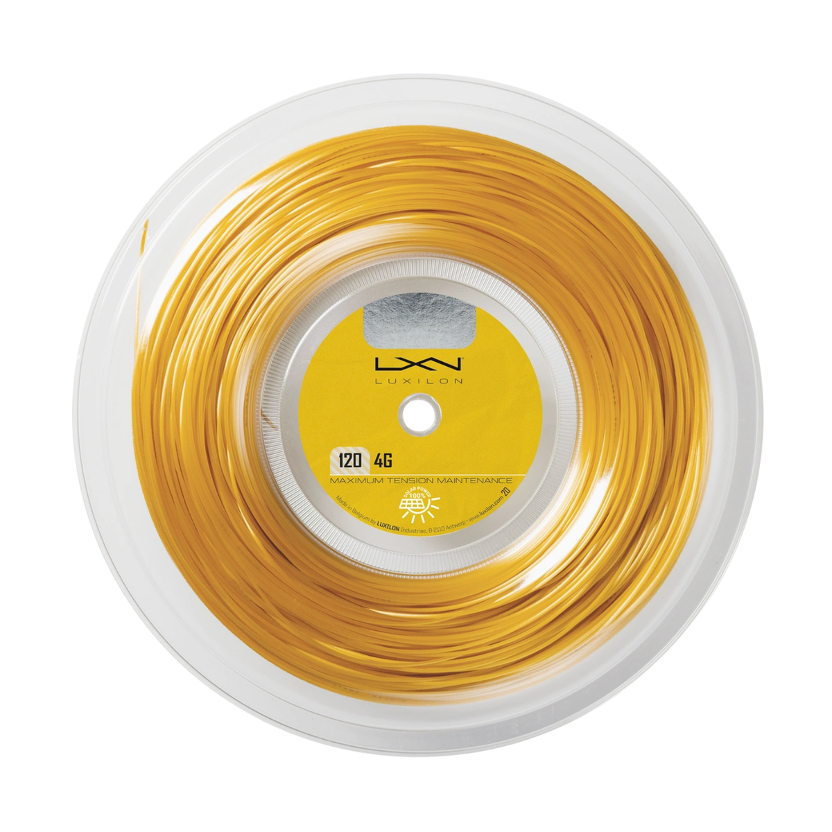 Luxilon 4G 120 Tennis String Reel - Gold String (Reel) Wilson