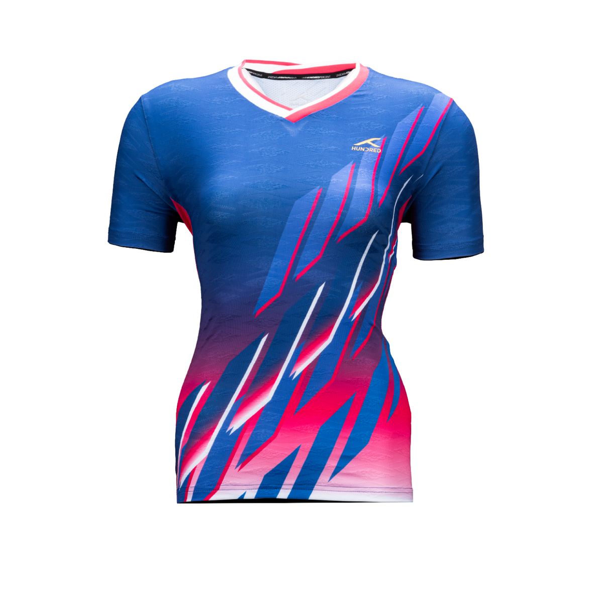 Hundred RN T-Shirt Women HBTS-5M029-3 Blue Clothing Hundred