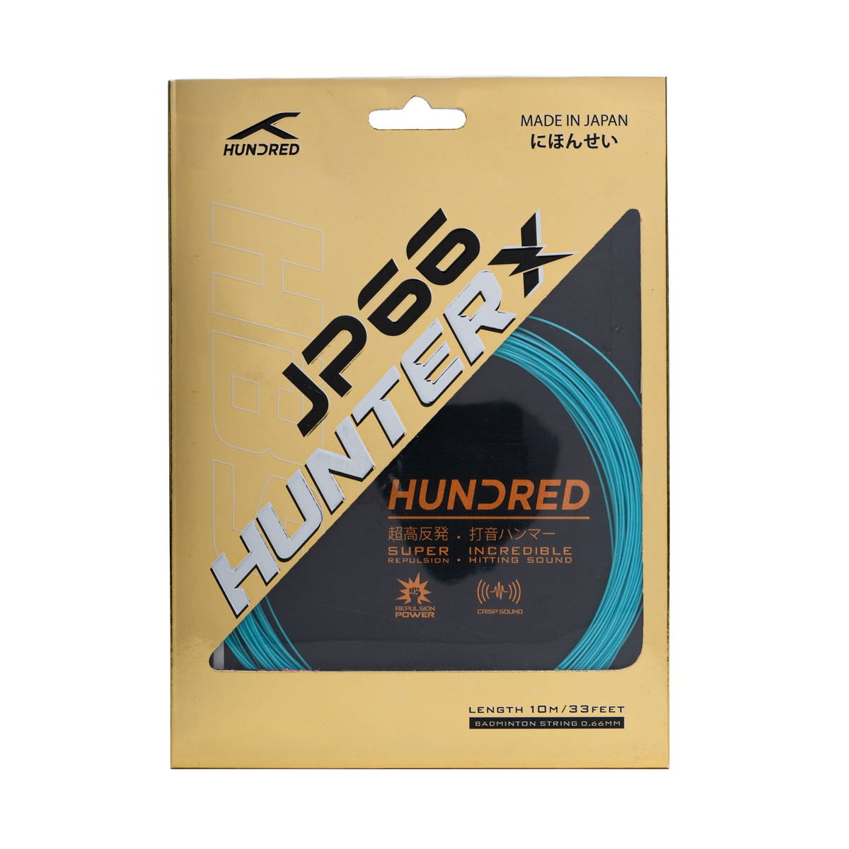 Hundred JP66 Hunter X Badminton String Set - Moon Blue String (Packs) Hundred