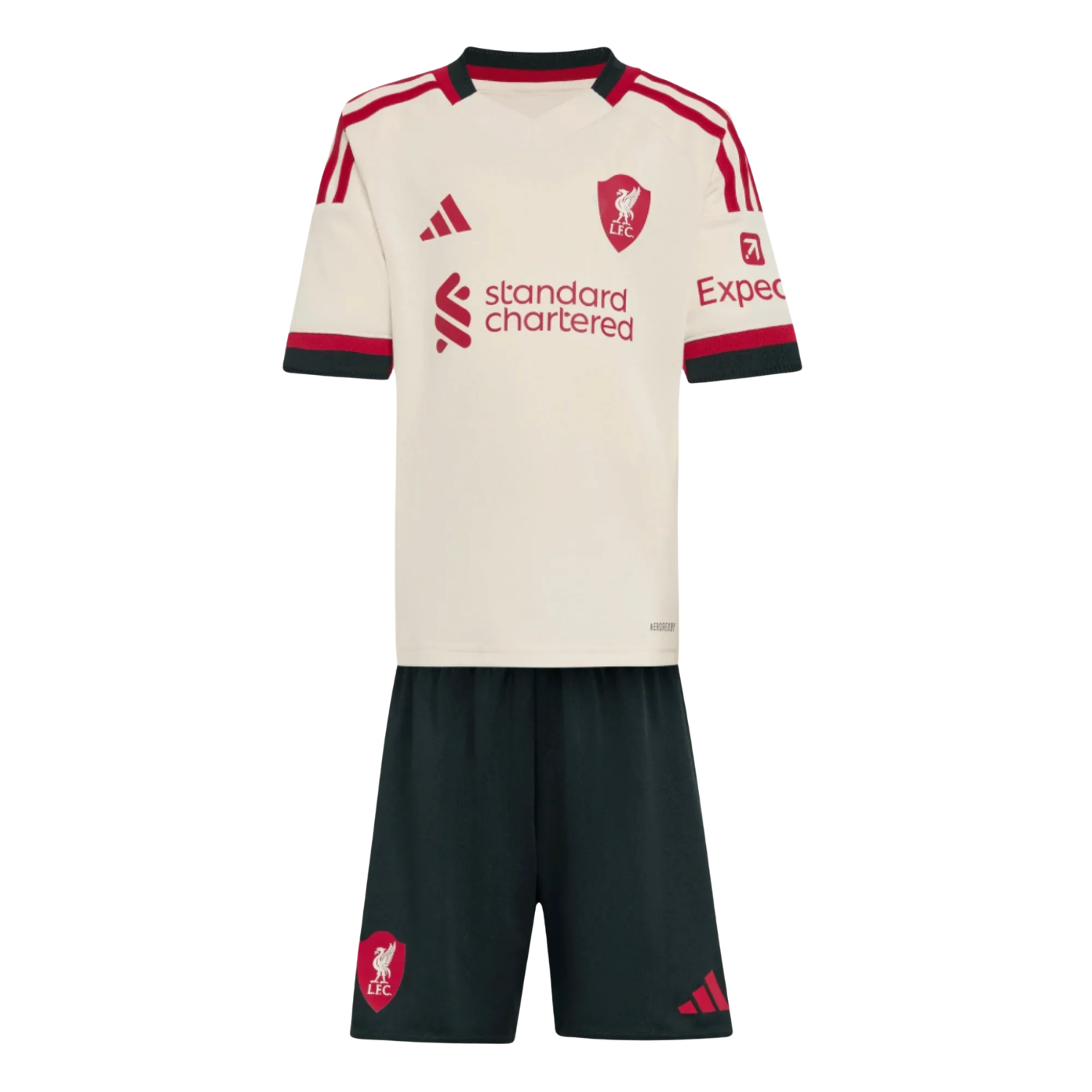 Adidas Liverpool F.C. 25/26 Away Mini Kit - White Clothing Adidas