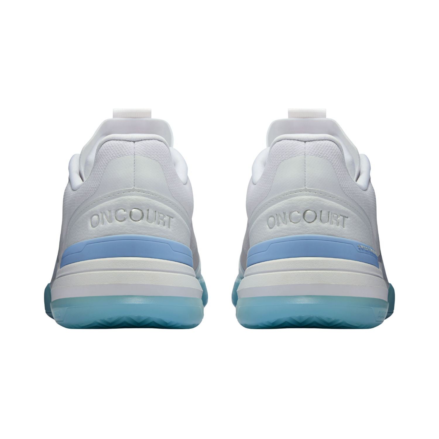 On THE ROGER Advantage Pro Tennis Shoes Women - White/Chambray Tennis Shoes On Running