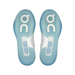On THE ROGER Advantage Pro Tennis Shoes Women - White/Chambray Tennis Shoes On Running