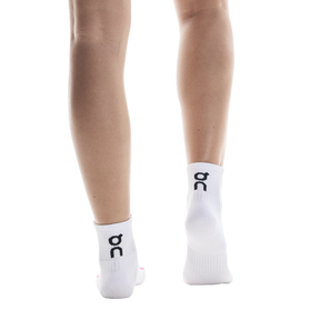 On Court Sock Mid 1 Unisex - White/Pink Clothing On Running