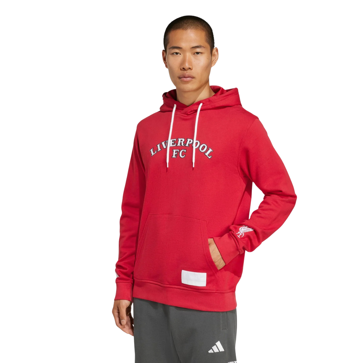 Adidas Liverpool F.C. 25/26 US Hoodie Men - Red Clothing Adidas