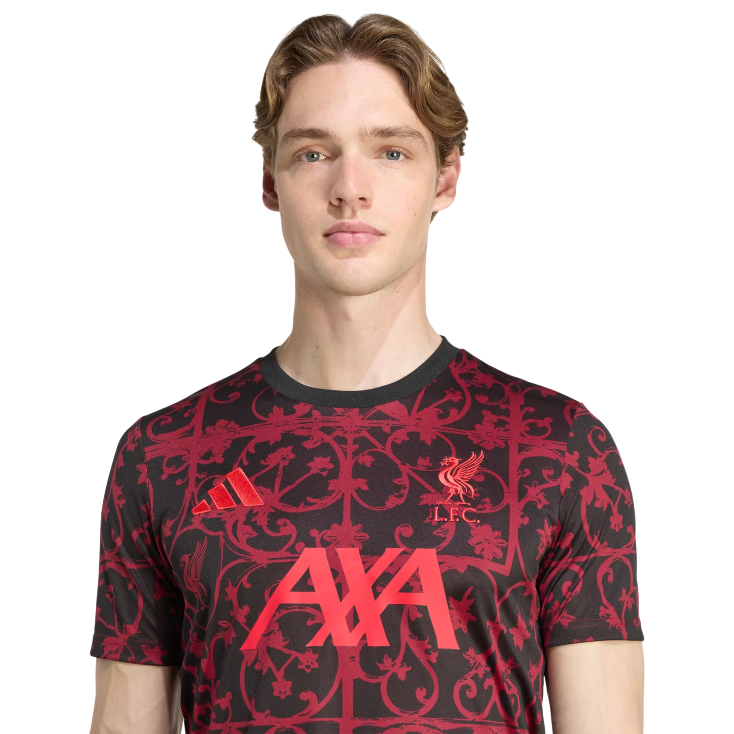 Adidas Liverpool F.C. 25/26 Pre-Match T- Shirt Men - Black/Purple Clothing Adidas